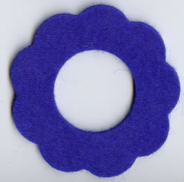 Filzscheibe Blau  F58