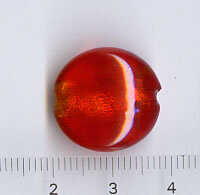 Glasperlen Rund Rot