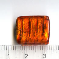 Glasperlen Orangerot