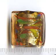 Glasperlen Quadrat Braun