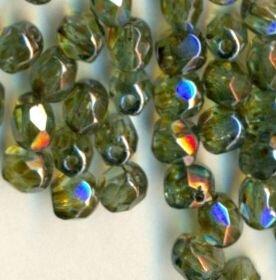 4mm Facettiert Grün Lüsternd