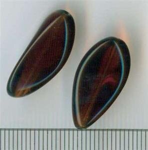 Glasperlen Braun Transparent