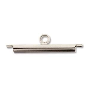 20mm Miyuki Slide Tube Silberfarben