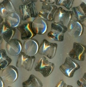 PRECIOSA Pellet Beads Klar Light Bronze bedampft