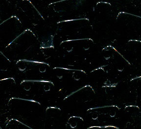 Two-Hole Bricks 3x6mm Opak Schwarz