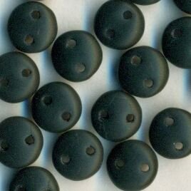 Two-Hole Lentils 6mm Jet Matt
