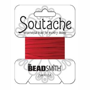 Rayon Soutache Band Red