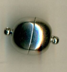 Magnetverschluß 16mm Platinfarben