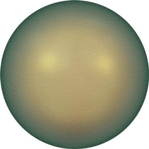 10 mm Swarovski Glaswachsperlen Iridescent Green