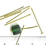 Headpins goldfarben ( Prismenstifte )