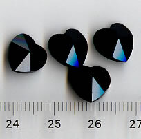 Swarovski Jet (Schwarz) Herz 14mm