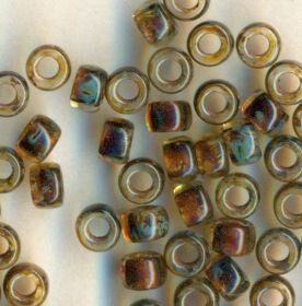 7/0, 3,5mm MATUBO Rocailles CRYSTAL TRAVERTIN DARK...