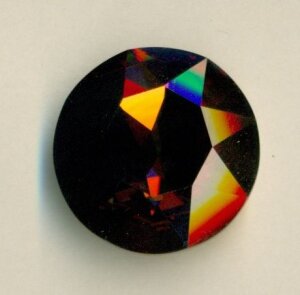 27mm Rivoli Swarovski Smoked Topaz