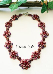 Anleitung Kette Flower Power von Tanja Fritsche