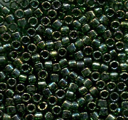 11/0 Delica Transparent Emerald Gold Lüsternd  125
