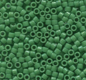 11/0 Delica Duracoat Opak Dyed Fiji Green 2126