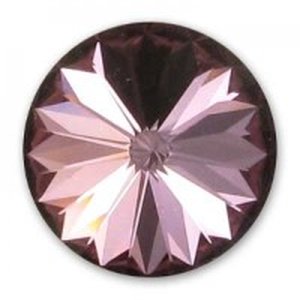16mm Rivoli Swarovski Crystal Antique Pink gefasst