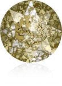 14mm Rivoli Swarovski  Crystal Gold Patina