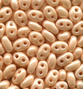 PRECIOSA Twin Beads Chalk Terra Pearl Light Apricot Lüsternd 46387