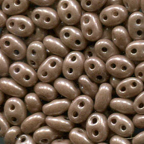 PRECIOSA Twin Beads Chalk Terra Pearl Cafe Latte Lüsternd 46318