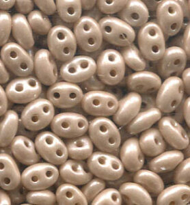 PRECIOSA Twin Beads Chalk Terra Pearl Beige Lüsternd 46316