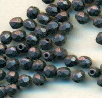 3mm Facettiert Crystal Violetblau Matt Metallic