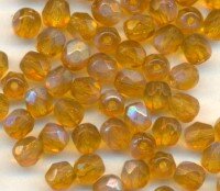 4mm Facettiert Orangetopaz AB