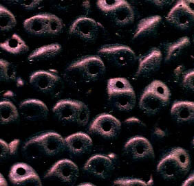 SuperDuo-Beads METALLIC SUEDE BROMBEER 23980/79086