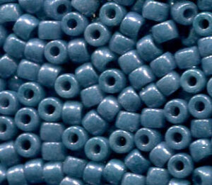 8/0, 3mm MATUBO Rocailles CHALK WHITE BLUE LUSTER 03000/14464
