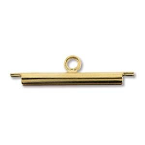 15mm Miyuki Slide Tube Goldfarben