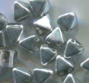 Tschechische Two-Hole Tile Pyramide Crystal Vitrial Light
