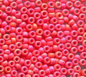 11/0 Roc. Matt Opak Light Red AB 407FR