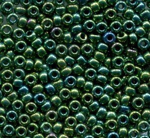 11/0 Roc. Metallic Green Iris 468