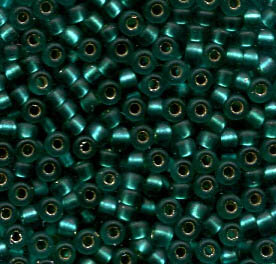 11/0 Roc. Matt Silverlined Teal 2425F