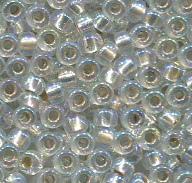 11/0 Roc. Silberlined Crystal AB 1001