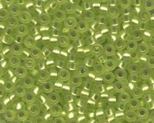 15/0 Roc. Matt Silverlined Chartreuse 14F