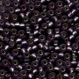 15/0 Roc. Silverlined Matt Amethyst 24F