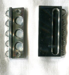 5er Magnetverschluß Silberfarben