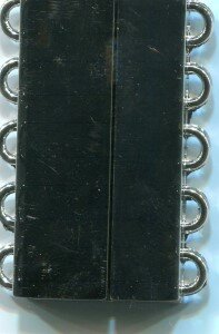 5er Magnetverschluß Silberfarben
