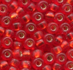 15/0 Roc. Silverlined Flame Red Matt 10F