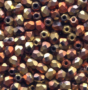 3mm Facettiert CALIFORNIA GOLDEN RUSH MATT