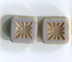 Glasperlen Lila Tablecut