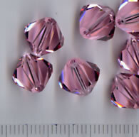 10mm Swarovski Light Rose