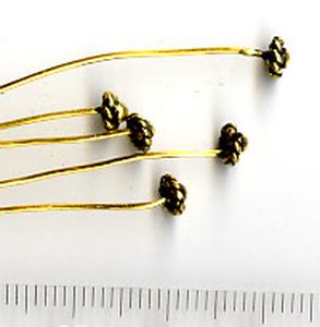 Headpins goldfarben ( Prismenstifte )