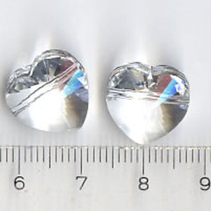 Swarovski Crystal Herz 14mm Quergebohrt