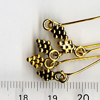 Headpins goldfarben ( Prismenstifte )