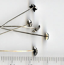 Headpins silberfarben ( Prismenstifte )