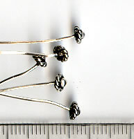 Headpins silberfarben ( Prismenstifte )