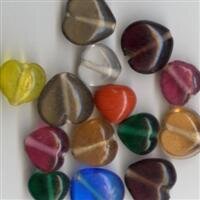 Glasperlenmix Herzen
