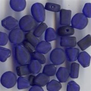 Glasperlenmix Mini Blau Matt